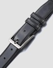 Men   s Genuine Leather Belt Pin Buckle Formal Casual Dress Waist Belt Black Brown