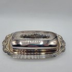 Vintage Towle Silverplated Butter Dish Ep Glass Liner Vintage 2810