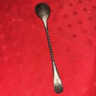 Antique Coin Silver Spoons Extra Plate Twisted Handle