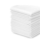 Men s Pocket Squares Solid White Handkerchief Soft Mixed Lot Fs3