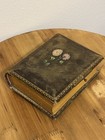 Victorian Photo Album 42 Portraits- Floral Embossed Leather - Cabinet Cards