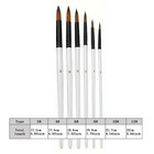 12 Pcs Paint Brushes Set Art Supplies Acrylic Oil Watercolor Flat Round Brush Ne