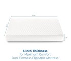 Crib Mattress  Dual-sided Breathable Baby And Memory Foam Mattress With Remov   