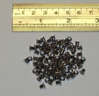 Eyelets Grommet Thru Hole Rivet  Brass Nickel Plated 100 Pcs 