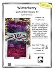 On The Trail Creations Winterberry Wall Hanging Art Quilt Kit - Beret Nelson