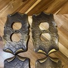 Vintage Amerock Single Light Switch Metal Cover Plate   Outlet Covers Lot Of 4