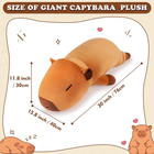 30 Inch Giant Capybara Plush Stuffed Animal Large Hugging Pillow Soft Toy Gift