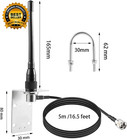 Vhf Marine Radio Antenna Low-profile 156-163mhz Antenna Pl259 Connector With 16 