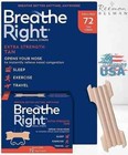 Breathe Right Nasal Strips Snoring Relief Tan Extra Strength 72 Ct Free Shipping