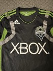 Adidas Seattle Sounders Fc Jersey Mls Xbox Mens Small S Gray Soccer