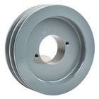 Cast Iron 5   Dual Groove Pulley Belt A Section 4l With 1  Sheave Bushing