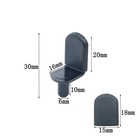 Myyzmy 40pcs Shelf Pins  L-shaped Clips 1 4 Inch Support Pegs Black