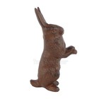 Bunny Rabbit Figurine Statue Cast Iron Rustic Garden Yard Patio Decor 7 3 4 Inch