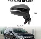 Right  Passenger Side Mirror Compatible With Volkswagen Tiguan 2018-2025