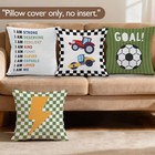 Vintage Inspirational Boy Nursery Pillow Covers 18x18 Inches  Room Throw Pill   