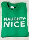 Toys R Us Employee T-shirt Top Naughty Or Nice Christmas Green New M L Xl Xxl