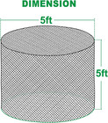 Round Bale Hay Net For Horses   Livestock  5x5 Ft Knotless Nylon Slow Feeder