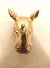 Hollywood Regency Golden Wall Mounted Rhinoceros Head W hanging Hole