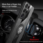 For Samsung Galaxy S23 Plus S22 Ultra Slim Ring Holder Stand Rubber Case Cover