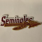 Fsu Florida State University Vintage Embroidered Iron On Patch 4    X 1 5   