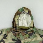 Vtg Us Army Jacket Large Woodland Camo Cold Weather Field Coat Alpha Industries