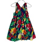 Vintage Kokomo Baby Toddler Floral Sleeveless Sun Dress 3t Button Front