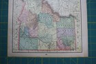 Idaho Usa Vintage Original 1899 Antique Cram s World Atlas Map Crams Lot
