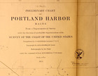 1854 Nautical Map   Chart  U s  Coast Survey   Preliminary Chart Portland Harbor