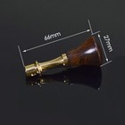 Ebony Blackwood Handle Leathercraft Sewing Tools Round Diamond Stitching Awl Diy