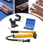 20 Ton Hydraulic Crimper Crimping Tool Cable Wire Hose Lug Terminal 12 Dies Set