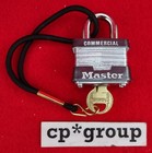 Lot Of 10 Master Lock No3 1-9 16in Wide Steel Pin Tumbler Padlock 3 4  Shackle