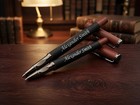 Executive Personalized Pen Black Red Custom Engraved Name Gift Box Office Gift