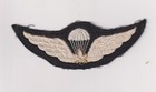 Canadian Canada Wwii Era Wool Felt White On Black Parachute Wings Brevet Airborn