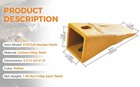 6737325 Bobcat Style Bucket Teeth W  Pins Fits Mini Excavator   Skid Steer -5pk