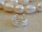  925 Sterling Silver Charm Cuff Jewellery Toe Ring 
