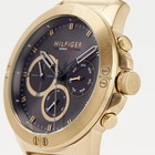 Tommy Hilfiger 1791891 Black Chronograph Dial Gold Stainless Steel Mens Watch