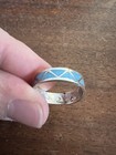 Native American Men Women Navajo Turquoise Band Ring Rodger Morgan Zuni Sz 11 5