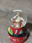 2001 Hallmark Coca Cola Musical Snow Globe Santa Christmas Wind-up Moving Train