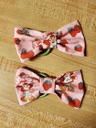 Strawberry Shortcake Dress  Bows W  Ribbon Sash For 16  Cpk Cabbage Patch Kids