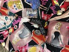 Vtg 90s Nicole Miller Barbie Girl Gay Parisienne Scarf 42  Hand Sewn Silk Korea