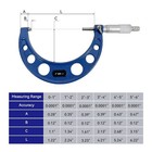 Hfs r  2-3  Outside Micrometer With 0 0001  Accuracy  Carbide Anvil And Laser