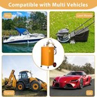 40 Gallon Fuel Caddy W  Manual Pump Portable Gas Diesel Transfer Tank On Wheels