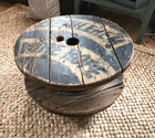 Bethlehem Wire Rope Wooden Spool 24  X 10 Antique Vintage Wood Table Empty