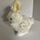 Vintage Wind Up Toy Hopping Bunny Rabbit Plush Easter