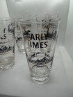 Vtg Early Times Bourbon Highball Glasses Set Of 4 Old Style Whiskey Barware