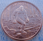 1 Oz  Bigfoot  1 Cryptozoology Series  999 Fine Copper Round