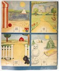 1947 Emma Mckean Picture Cutout Dolls Book 4 Seasons Boy Girls Baby Paper