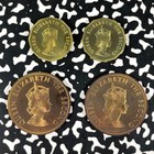 1964 Jersey 4x Coin Proof Set Lot b3409 With Case