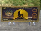 Gold-plated 100 Dollar Bill Ariel The Little Mermaid Disney Collectible Note