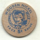 High End 100 Year Anniversary Dunmore Pennsylvania 1962  blue  Wooden Nickel-503